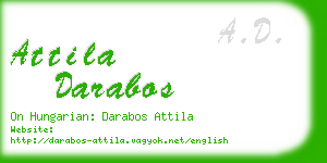 attila darabos business card